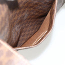 CELINE Macadam Canvas Tote Bag PVC Leather Brown Gold Auth ep14273A-21