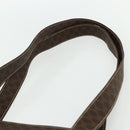 CELINE Macadam Canvas Tote Bag PVC Leather Brown Gold Auth ep14273A-8