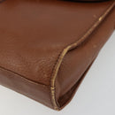 Burberrys Shoulder Bag Leather Brown Gold Auth ep14277-9