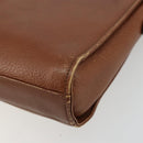 Burberrys Shoulder Bag Leather Brown Gold Auth ep14277-15