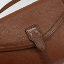 Burberrys Shoulder Bag Leather Brown Gold Auth ep14277-17