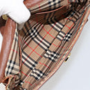 Burberrys Shoulder Bag Leather Brown Gold Auth ep14277-12