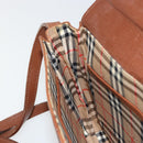 Burberrys Shoulder Bag Leather Brown Gold Auth ep14277-19