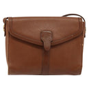 Burberrys Shoulder Bag Leather Brown Gold Auth ep14277-13