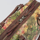 GUCCI GG Supreme Boston Bag PVC Beige Silver 409529 Auth ep14278-15