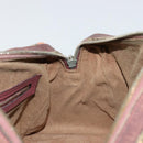 GUCCI GG Supreme Boston Bag PVC Beige Silver 409529 Auth ep14278-19