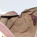 GUCCI GG Supreme Boston Bag PVC Beige Silver 409529 Auth ep14278-20