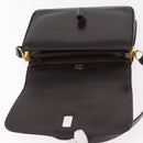 GUCCI Shoulder Bag Leather Brown Gold Auth ep14284-10