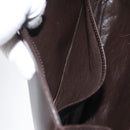 GUCCI Shoulder Bag Leather Brown Gold Auth ep14284-21