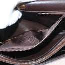 GUCCI Shoulder Bag Leather Brown Gold Auth ep14284-12