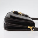 GUCCI Shoulder Bag Leather Brown Gold Auth ep14284-3
