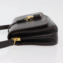 GUCCI Shoulder Bag Leather Brown Gold Auth ep14284-4
