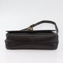 GUCCI Shoulder Bag Leather Brown Gold Auth ep14284-5