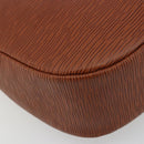 FENDI Shoulder Bag Leather Brown Gold Auth ep14286A-16