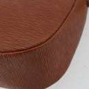 FENDI Shoulder Bag Leather Brown Gold Auth ep14286A-17