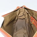FENDI Shoulder Bag Leather Brown Gold Auth ep14286A-21
