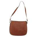 FENDI Shoulder Bag Leather Brown Gold Auth ep14286A-2