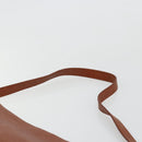 FENDI Shoulder Bag Leather Brown Gold Auth ep14286A-14
