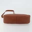 FENDI Shoulder Bag Leather Brown Gold Auth ep14286A-5