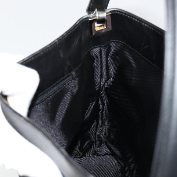 GUCCI GG Canvas Shoulder Bag Black Gold 001 4231 Auth ep14295A