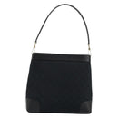 GUCCI GG Canvas Shoulder Bag Black Gold 001 4231 Auth ep14295A-2