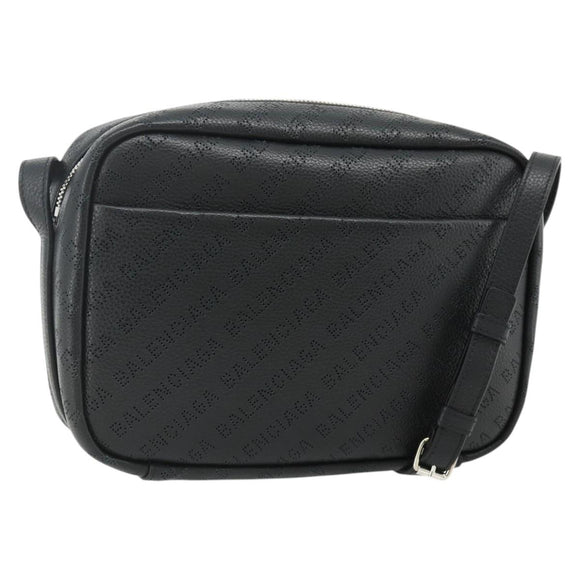 BALENCIAGA Every Day Shoulder Bag Leather Black 679267 Auth ep14300V