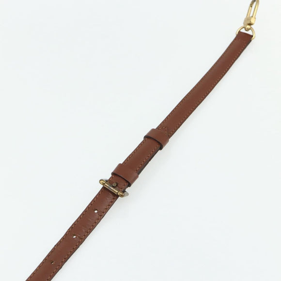 LOUIS VUITTON Adjustable Shoulder Strap Leather 37""-44.1"" Brown Auth ep14301