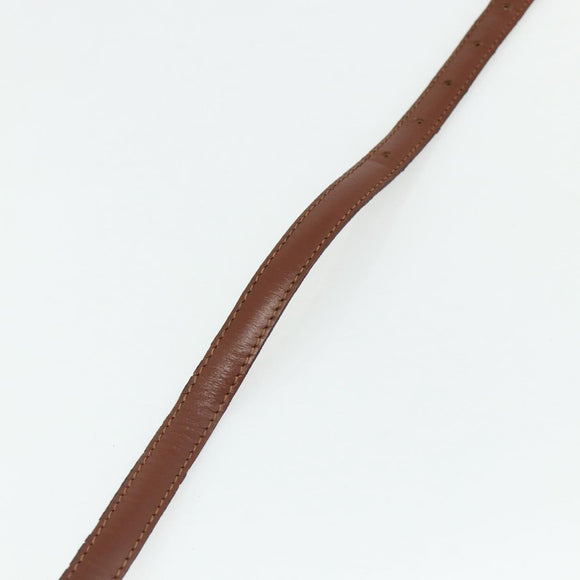 LOUIS VUITTON Adjustable Shoulder Strap Leather 37""-44.1"" Brown Auth ep14301