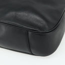 GUCCI Bamboo Hand Bag Leather 2way Black Gold 001 3754 1577 Auth ep14302-9
