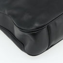 GUCCI Bamboo Hand Bag Leather 2way Black Gold 001 3754 1577 Auth ep14302-16
