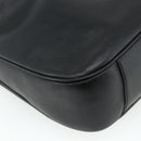 GUCCI Bamboo Hand Bag Leather 2way Black Gold 001 3754 1577 Auth ep14302-18