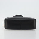 GUCCI Bamboo Chain Shoulder Bag Leather Black Gold Auth ep14306-5