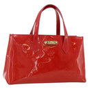 LOUIS VUITTON Monogram Vernis Wilshire PM Hand Bag Rose Pop M93643 Auth ep14308-1