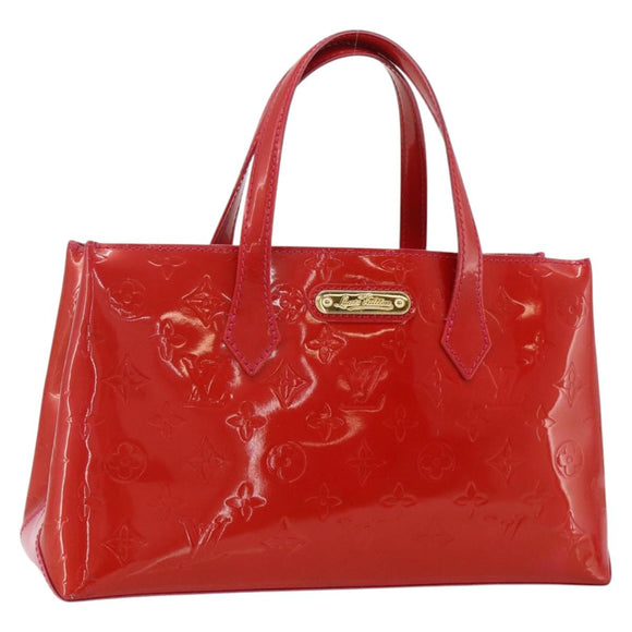 LOUIS VUITTON Monogram Vernis Wilshire PM Hand Bag Rose Pop M93643 Auth ep14308