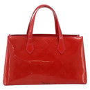 LOUIS VUITTON Monogram Vernis Wilshire PM Hand Bag Rose Pop M93643 Auth ep14308-2