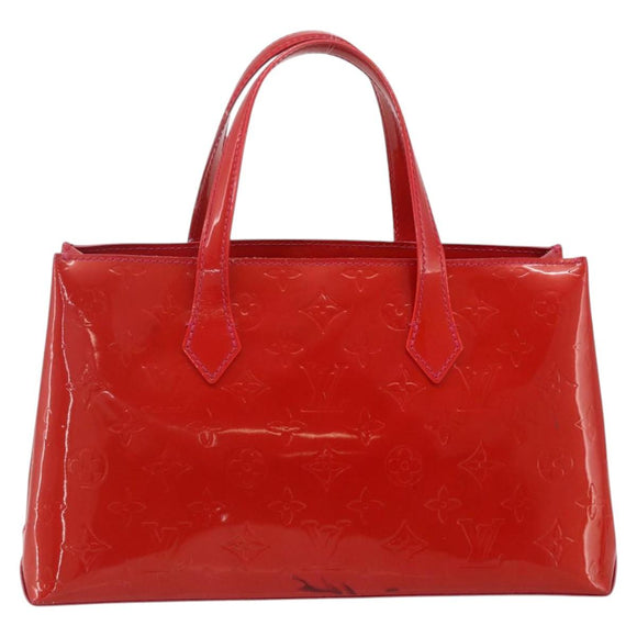 LOUIS VUITTON Monogram Vernis Wilshire PM Hand Bag Rose Pop M93643 Auth ep14308