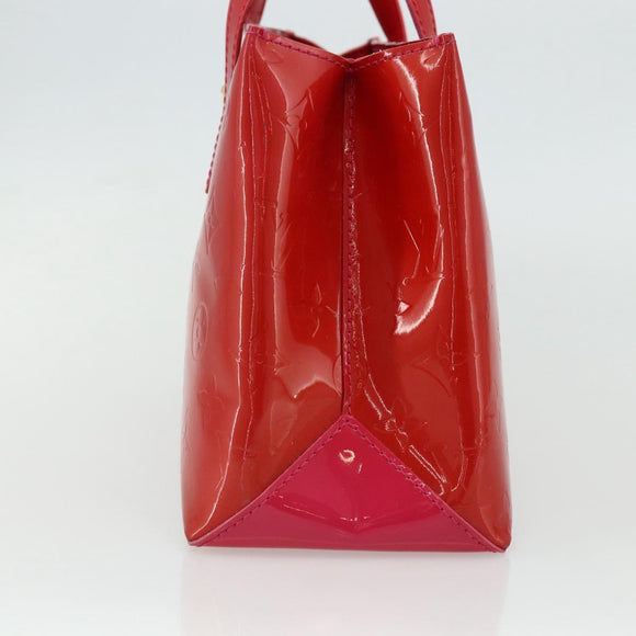 LOUIS VUITTON Monogram Vernis Wilshire PM Hand Bag Rose Pop M93643 Auth ep14308