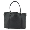 GUCCI GG Canvas Guccissima Tote Bag Leather Black Gold 197953 Auth ep14309-2