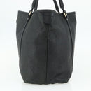 GUCCI GG Canvas Guccissima Tote Bag Leather Black Gold 197953 Auth ep14309-5