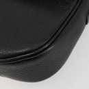 Burberrys Shoulder Bag Leather Black Gold Auth ep14310-9