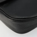 Burberrys Shoulder Bag Leather Black Gold Auth ep14310-14