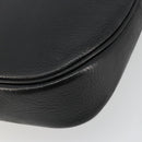 Burberrys Shoulder Bag Leather Black Gold Auth ep14310-16