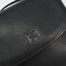 Burberrys Shoulder Bag Leather Black Gold Auth ep14310-10
