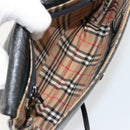 Burberrys Shoulder Bag Leather Black Gold Auth ep14310-12