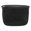 Burberrys Shoulder Bag Leather Black Gold Auth ep14310-2