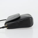 Burberrys Shoulder Bag Leather Black Gold Auth ep14310-4