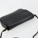 Burberrys Shoulder Bag Leather Black Gold Auth ep14310-6
