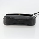 Burberrys Shoulder Bag Leather Black Gold Auth ep14310-5