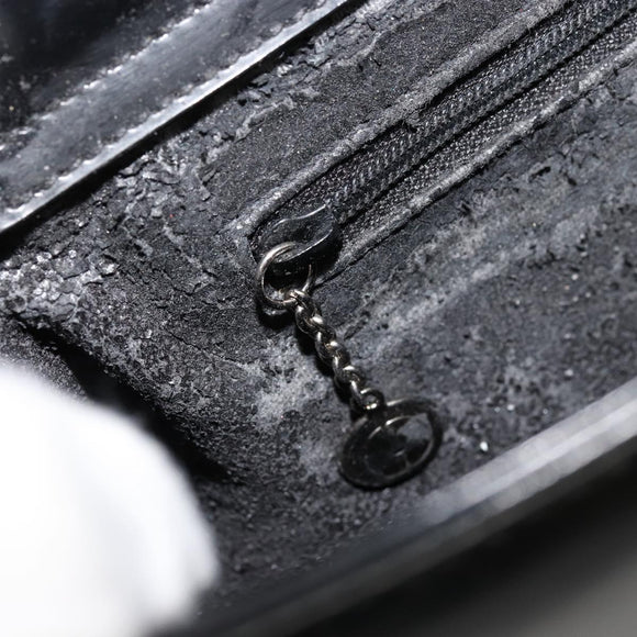 GUCCI Shoulder Bag Patent leather Black Silver 000 0506 1013 Auth ep14311
