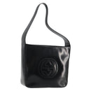 GUCCI Shoulder Bag Patent leather Black Silver 000 0506 1013 Auth ep14311-1